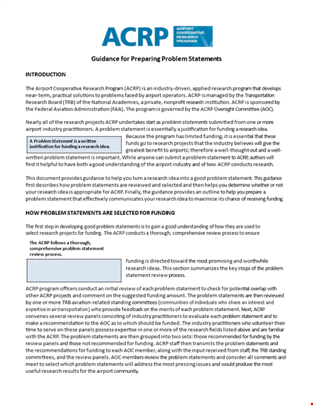 effective problem statement template for research | clearly define problem template