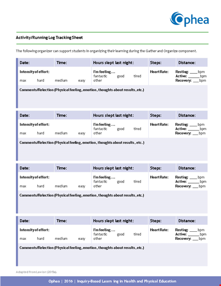 track your runs and enhance your physical performance with our running log template