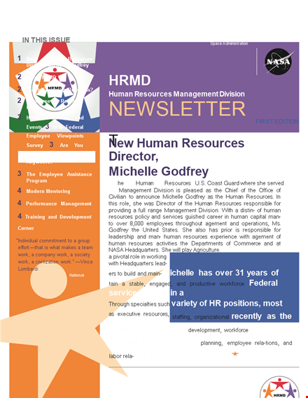 hrmd newsletter march template