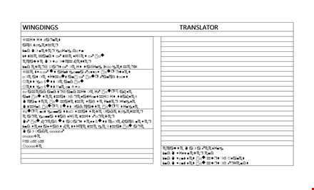 translate text to wingdings with the wingdings translator template template