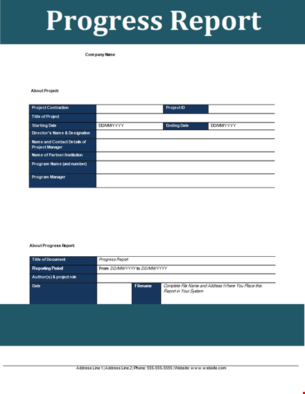 status report template - create effective and professional reports template