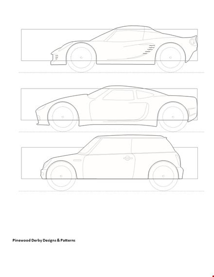 pinewood derby templates & designs - get ready to win the race! template