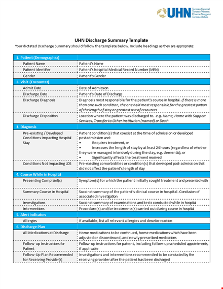 hospital discharge summary template - streamline patient follow-up and discharge summary template