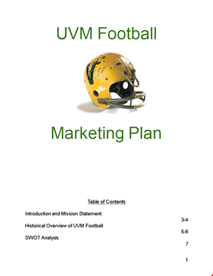 sports event marketing plan template