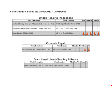 download construction schedule template - plan & track your project progress template