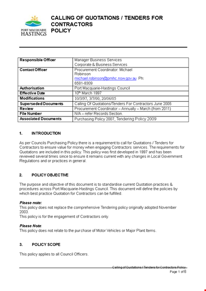 general contractor template