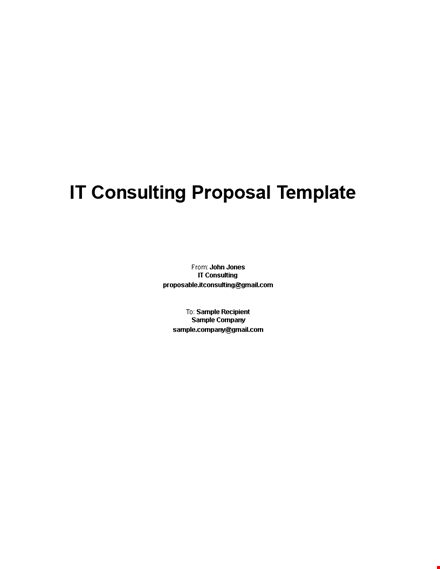 engage your client with our consulting proposal template - provider template