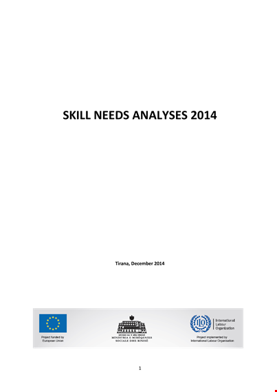 skill needs analysis template template