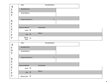 rent receipt template word - organize payments with a professional receipt template