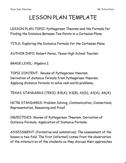 high school lesson plan template template