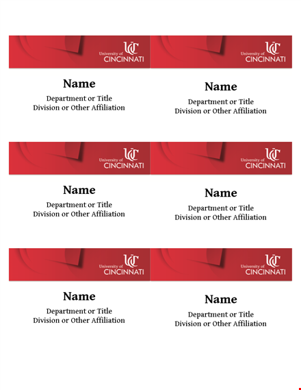 customizable name tag template - personalize with your department, title, and affiliation template