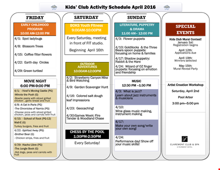 fun and engaging kid's activity template for unforgettable playtime template