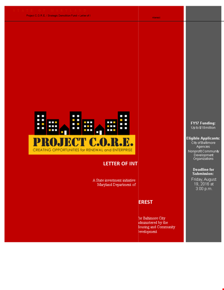 strategic development project template template