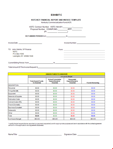 award-winning invoice template | simplify your invoicing process template