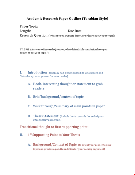 research paper outline spring template