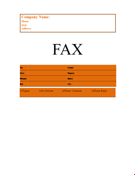 free fax cover sheet template for pages | download now template