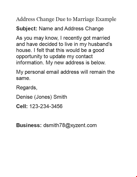 remittance address change letter sample template