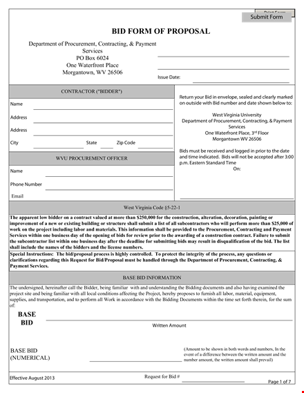 custom construction proposal template - get your amount in writing template