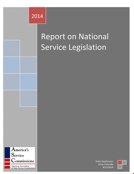 national service template