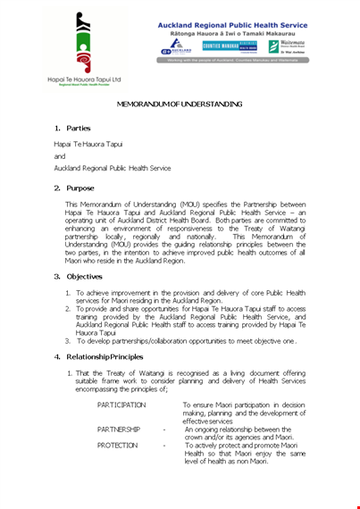 memorandum of understanding template template