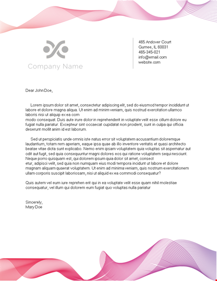 letterhead business word template