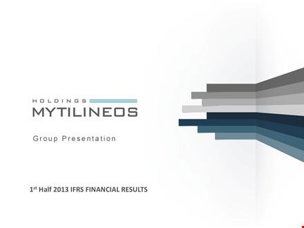 financial results presentation template template