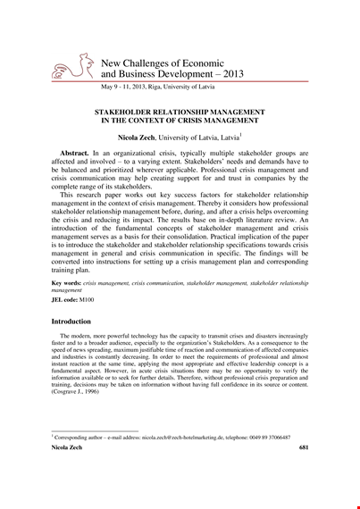 developing an effective stakeholder relationship management plan template