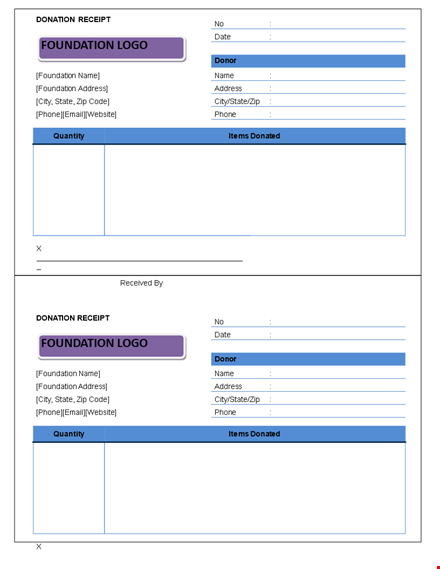download donation receipt template - easily record donations template