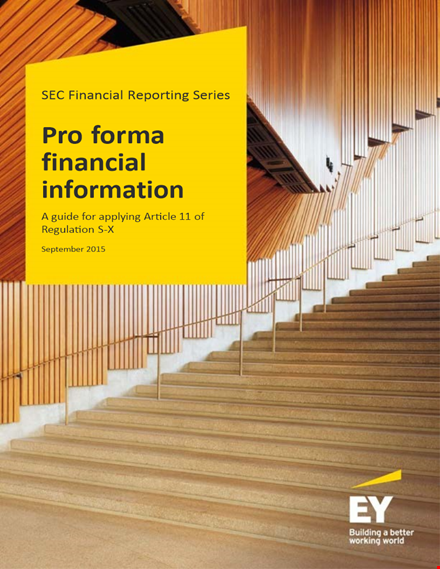 financial pro forma template - create accurate and comprehensive financial statements template