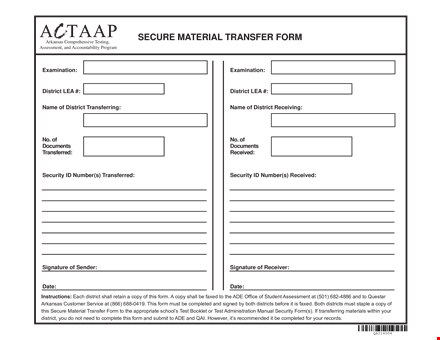 secure material for enhanced security in the district template