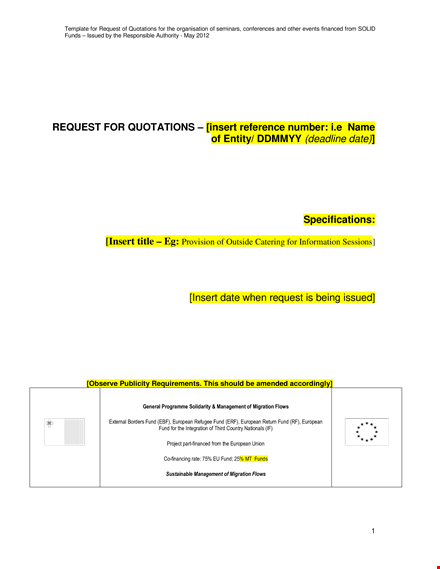 outdoor catering template