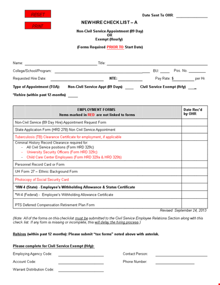 streamline your hiring process with our new hire checklist & forms template