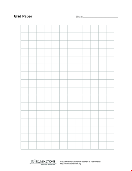 standard grid paper printable template