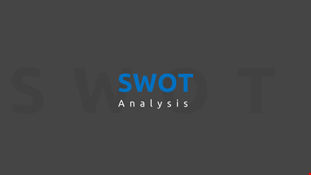 swot analysis pdf example template