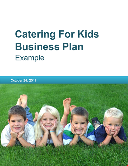 catering business proposal template template