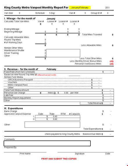 excel monthly report template template