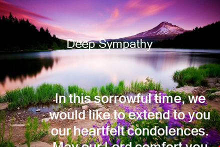 sympathy message template - express your sincere condolences template