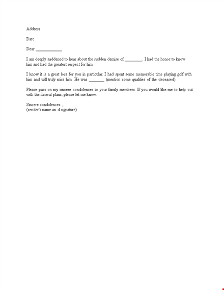 sincere condolences: how to write a thoughtful condolence letter template