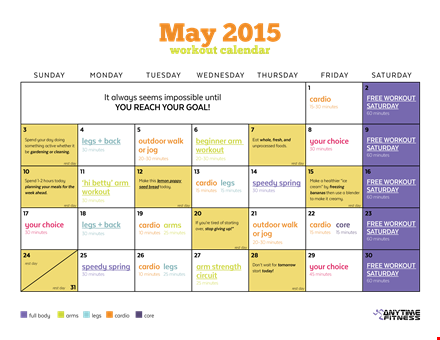 create a cardio workout in minutes with our workout template template