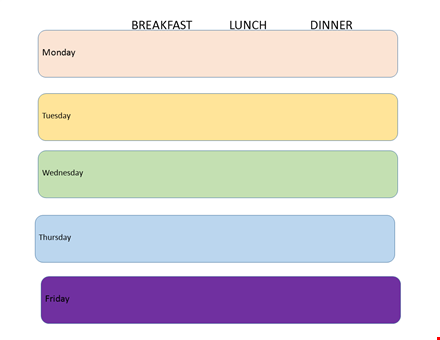 get organized with our customizable meal plan template template