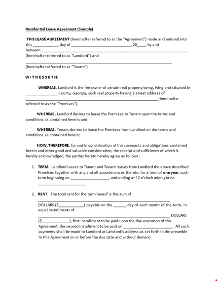 private residential lease agreement template - landlord agreement | tenant shall | premises template