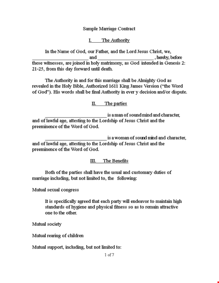 legal wedding contract template for free download template