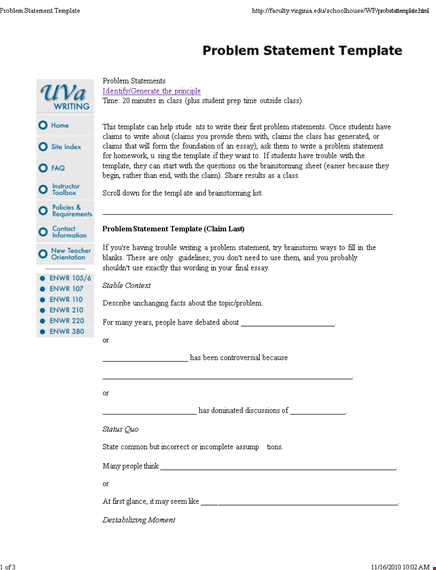 problem statement template - streamline your problem analysis with our customizable template template