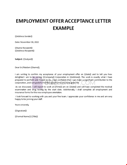 offer acceptance letter template