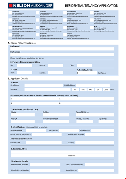 rent your dream home: easy rental application form | get started now template