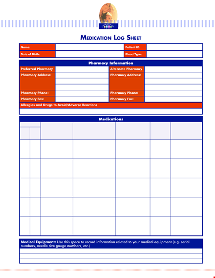medication log template