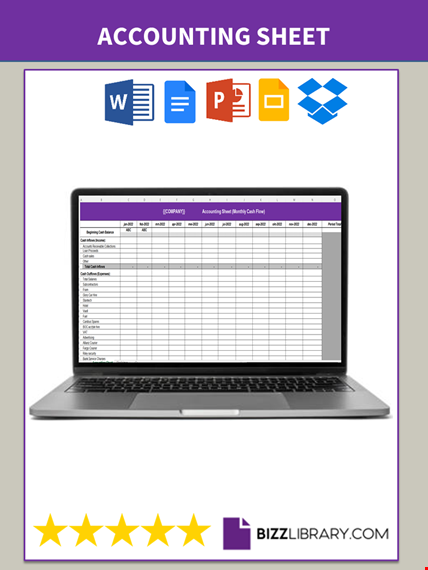 accounting spreadsheet template