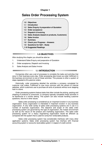 sales order flow chart template template