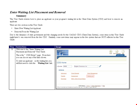 waiting list template and guide - streamline your waiting program template