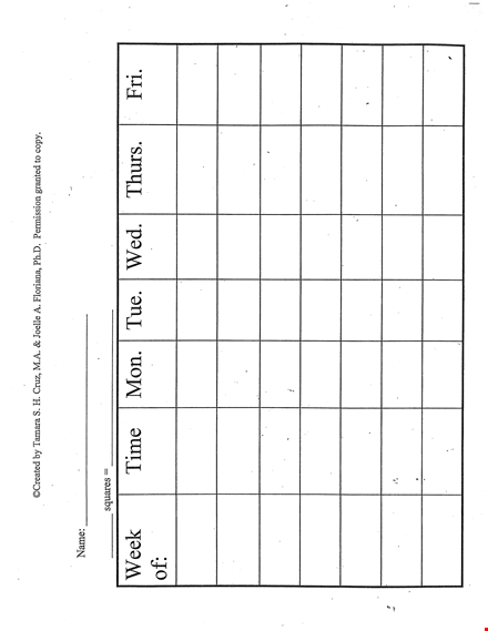 printable weekly behavior chart template for effective behavior management template